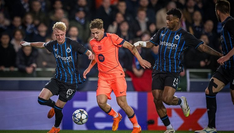 El Barça vivipo un partido intenso en su visita a Bélgica, donde rescató un punto ante el Brujas.