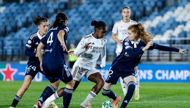 Linda se destacó en el partido de su equipo el Real Madrid en la Champions League femenina.