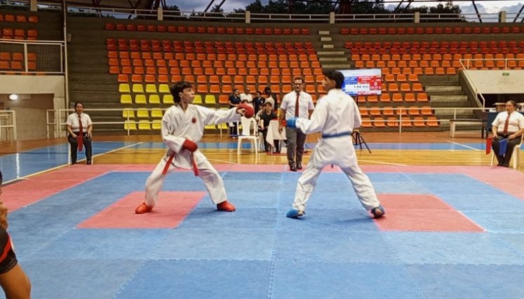El karate do disfrutó de su fiesta deportiva deportiva en el coliseo Toto Hernández.