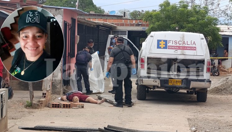 De un solo disparo, el cual le dieron en la cabeza, acabaron con la vida de Andrea Irene Silva Rincón. / Foto Leonardo Favio Oliveros-La Opinión