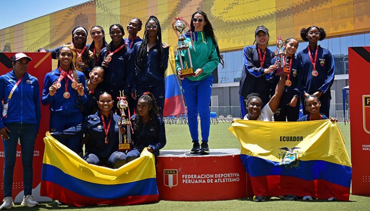 Colombia, subcampeón del Sudamericano Sub-20 de atletismo. 