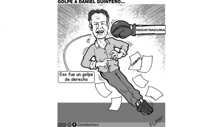 Golpe a Daniel Quintero...