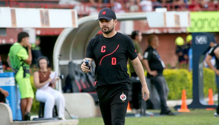 Nelson Flórez, DT del Cúcuta Deportivo. 