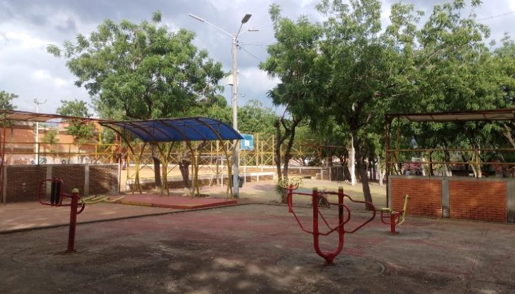 Parque Simón Bolívar en la urbanización San Martín