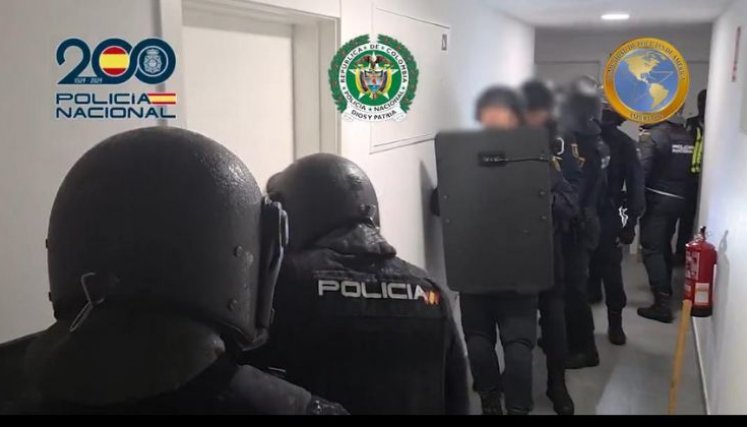 Desarticulada célula del Tren de Aragua en España. Foto tomada de X