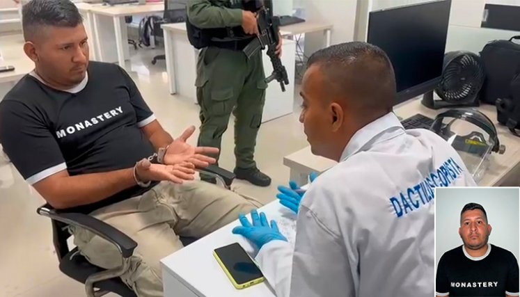 Al capturado se le señala de quemar vehículos de transporte y de varios asesinatos. / Foto Cortesía