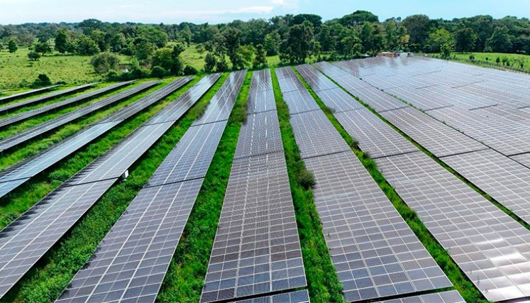 Proyecto solar en La Esperanza. / Foto cortesía