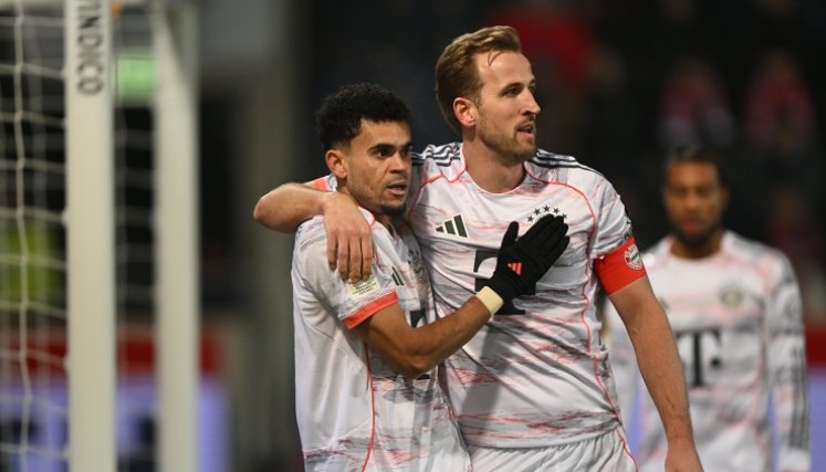 Luis Díaz una vez más, protagonista con el Bayern Múnich.