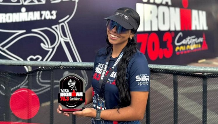 La triatlonista patiense cerró bien el año en la temporada con un destacado lugar en el Iron Man.