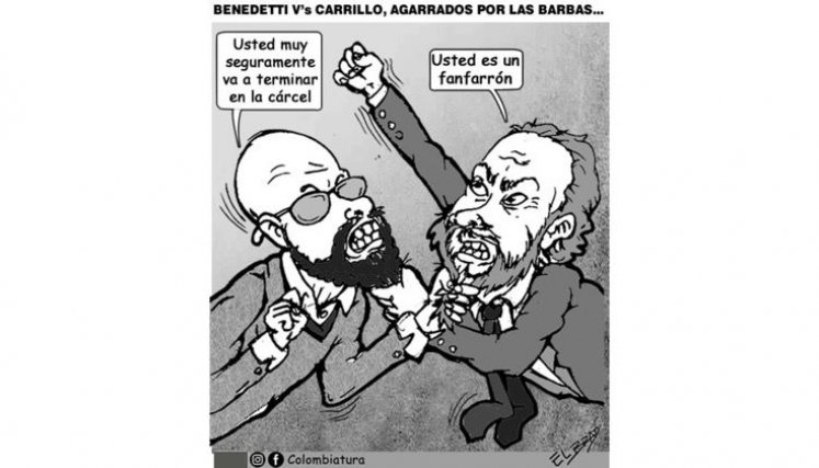 Benedetti V’s Carrillo, agarrados por las barbas