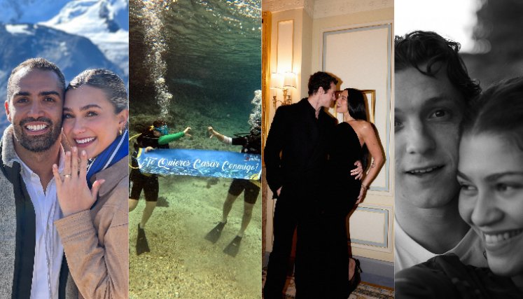 De Hollywood a Colombia, 2025 estuvo marcado por compromisos inesperados, propuestas virales y parejas icónicas que decidieron dar el siguiente paso.