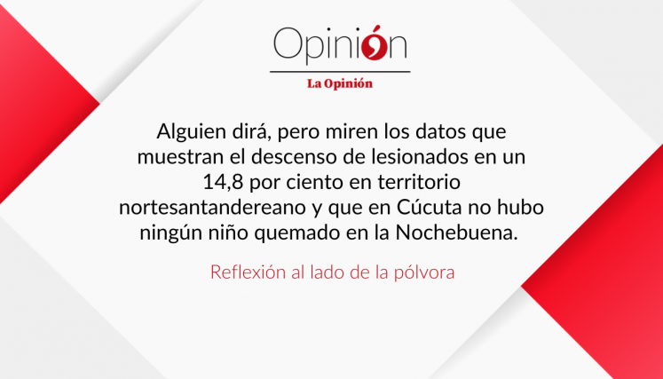 Reflexión al lado de la pólvora