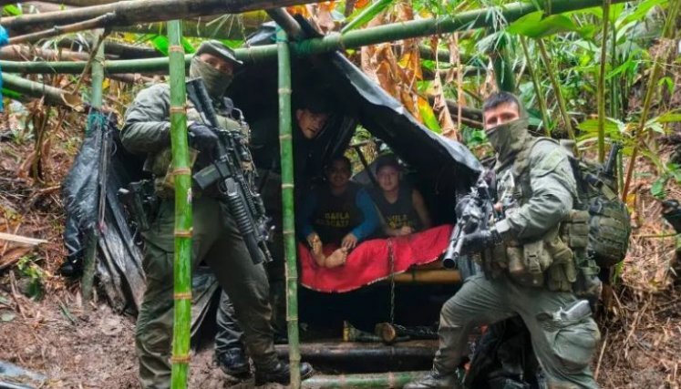 Hijo rescatado de Giovanny Ayala / Colprensa 