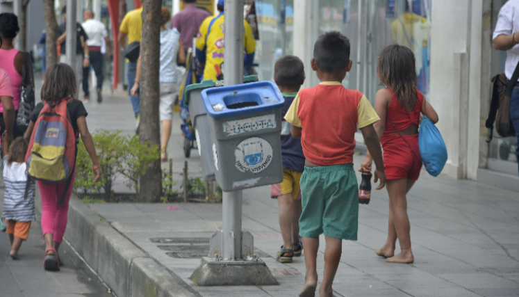 Niños yukpa en Cúcuta.