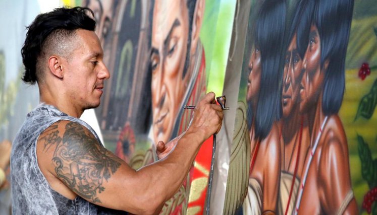 El arte que nace del aerosol: el espectáculo visual de Adrián Dugarte