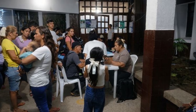 Las autoridades competentes levantaron el censo de las familias víctimas del desplazamiento forzado./Foto cortesía