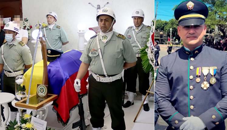 En la funeraria Rincón le dieron el último adiós al intendente Franklyn Alfonso Guerrero. / Foto: Carlos Ramírez-La Opinión