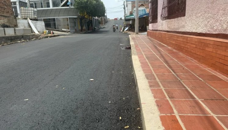 La malla vial de La Libertad fue reparada en sus principales vías./Foto cortesía