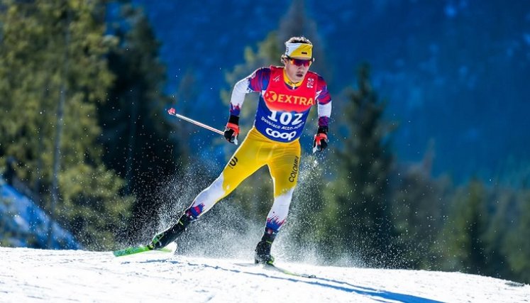 Fredrik Gerardo Fodstad de 25 años es una de las esperanzas de Colombia en las justas de invierno.