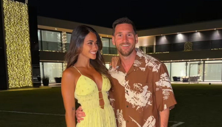 Antonela Roccuzzo y Messi