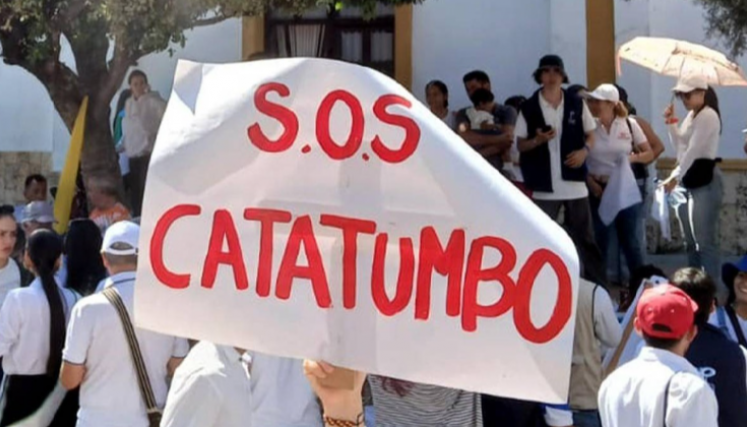 Manifestación por la paz en Catatumbo.