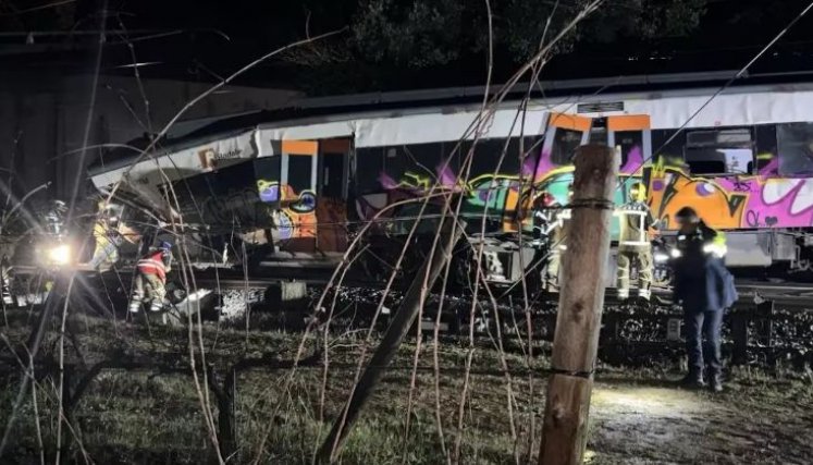 Otro choque de trenes en Cataluña deja heridos y activa alerta ferroviaria en España