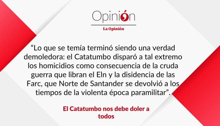 El Catatumbo nos debe doler a todos