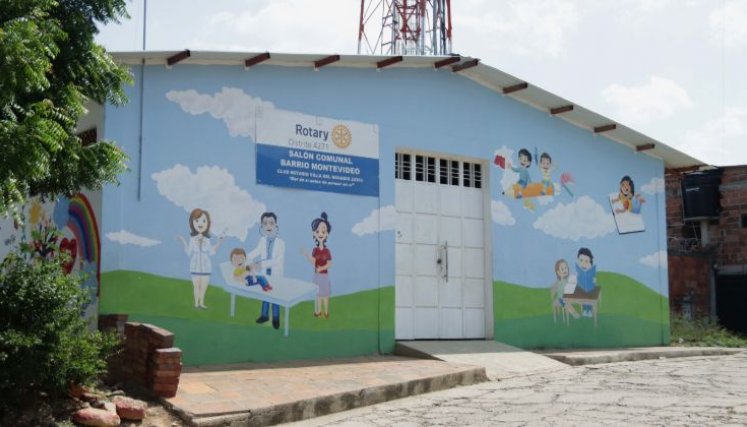 El salón comunal de Montevideo 1 es el más grande de Villa del Rosario