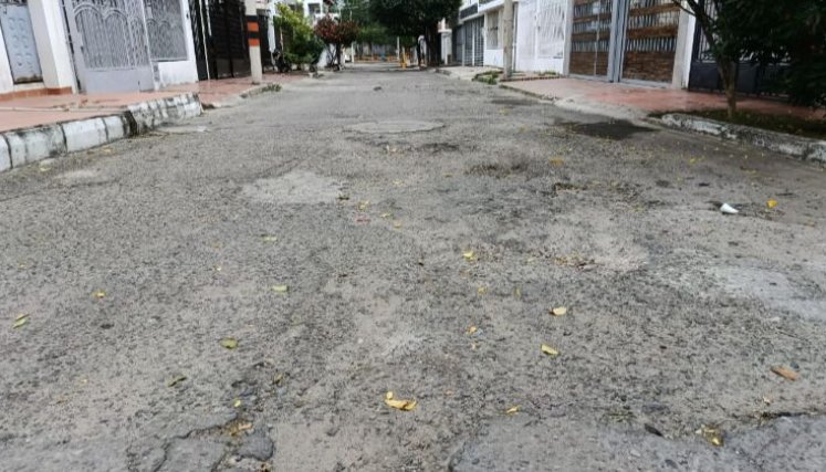 La calle 12 de Portachuelo es una de las más afectadas.