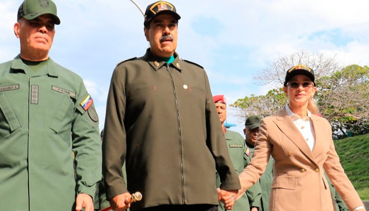 Nicolás Maduro y Cilia Flores