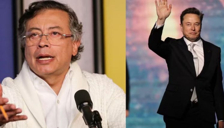 Petro y Elon Musk, pelea en X