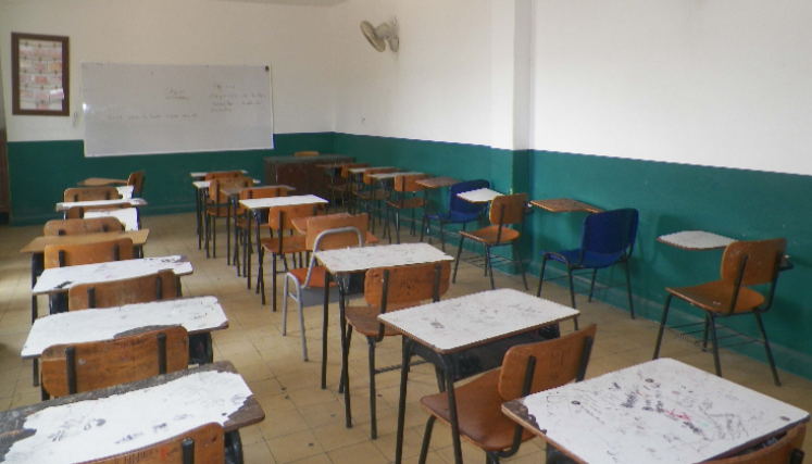 Así quedaron algunos salones de clases en Catatumbo.