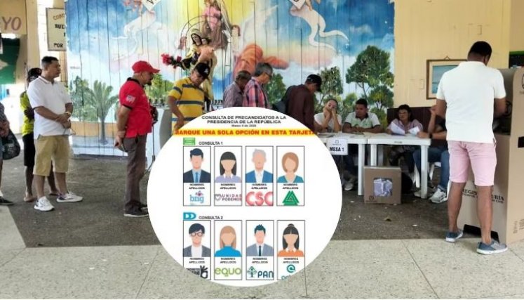 Así será la tarjeta electoral para las consultas presidenciales del 2026