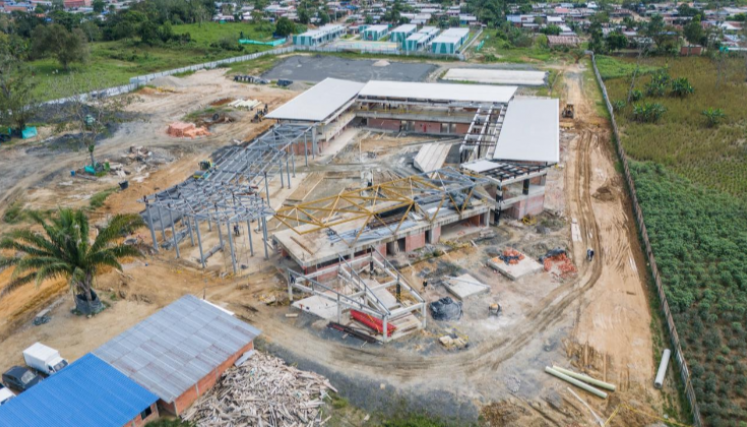 Avance de obra de la Universidad del Catatumbo. 