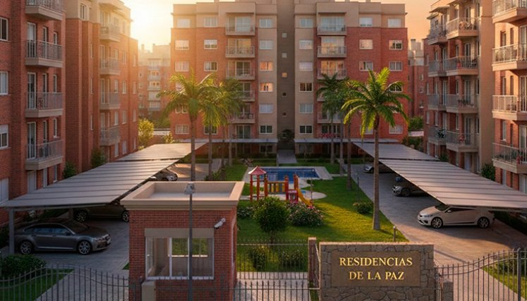 Conjuntos residenciales. / Imagen creada con Gemini AI