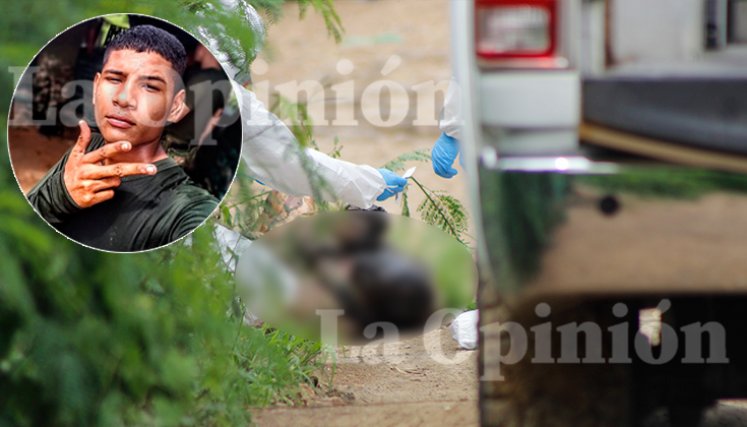 El cuerpo en avanzado estado de descomposición fue hallado al margen de una calle de tierra, en Las Delicias. / Foto Stefany Peñaloza-La Opinión