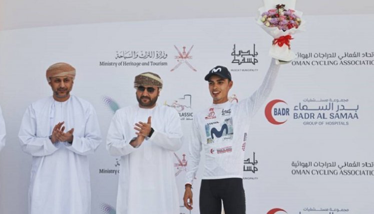 El ciclista colombiano Diego Pescador (Movistar) de 21 años, tuvo una gran actuación en el Tour de Omán. 