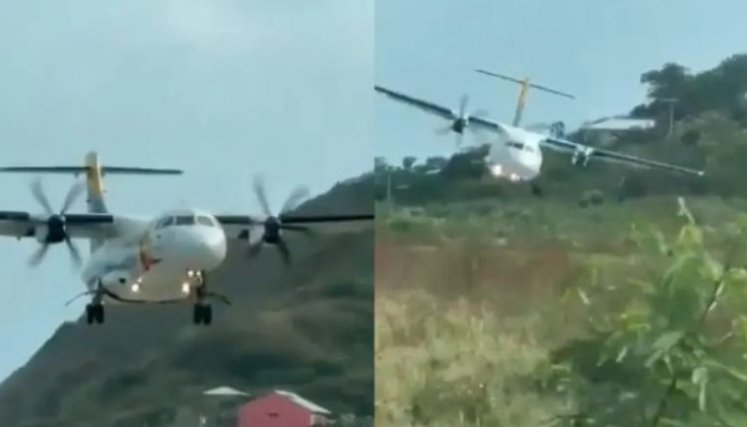 Video | Avión que cubría ruta San Andrés - Providencia no pudo aterrizar por fuertes vientos; maniobra del piloto evitó posible tragedia