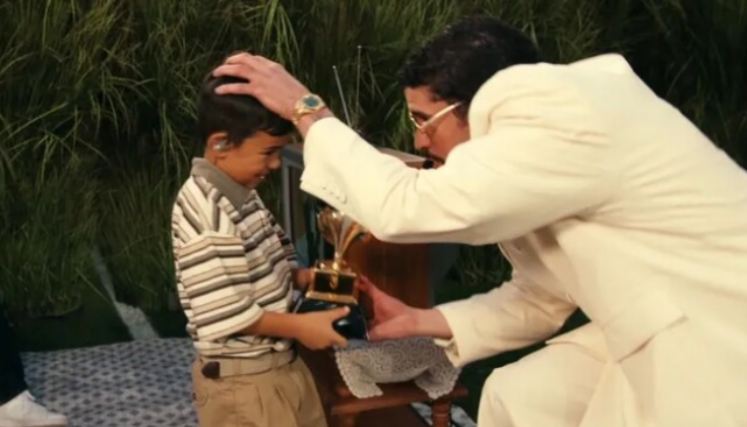 Bad Bunny en los Grammys. Foto cortesía