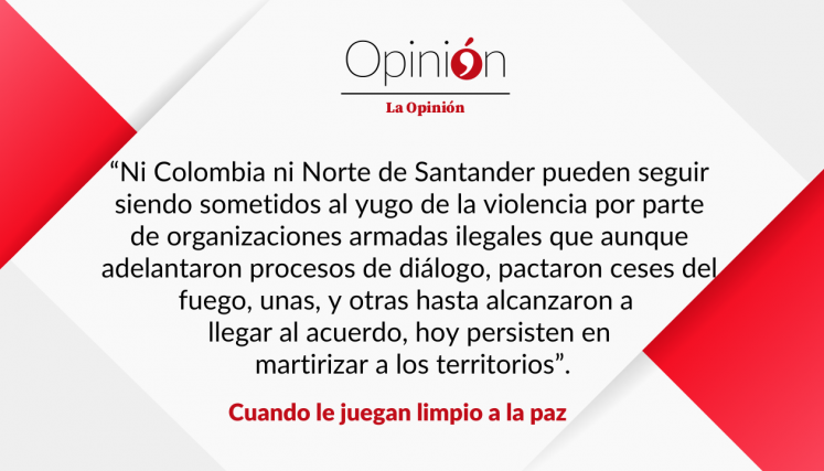 Cuando le juegan limpio a la paz