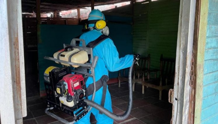 La Alcaldía también hace fumigaciones en casos necesarios