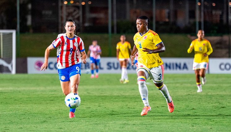 Paraguay vs. Colombia en el Campeonato Sudamericano Sub-20. 
