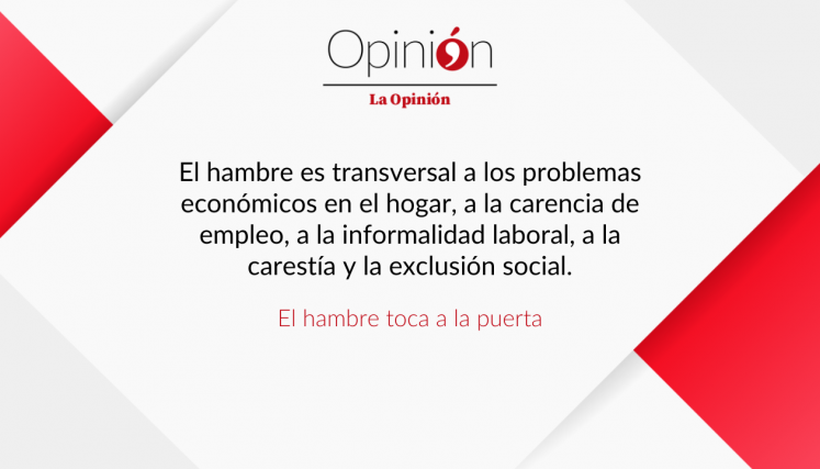 El hambre toca a la puerta