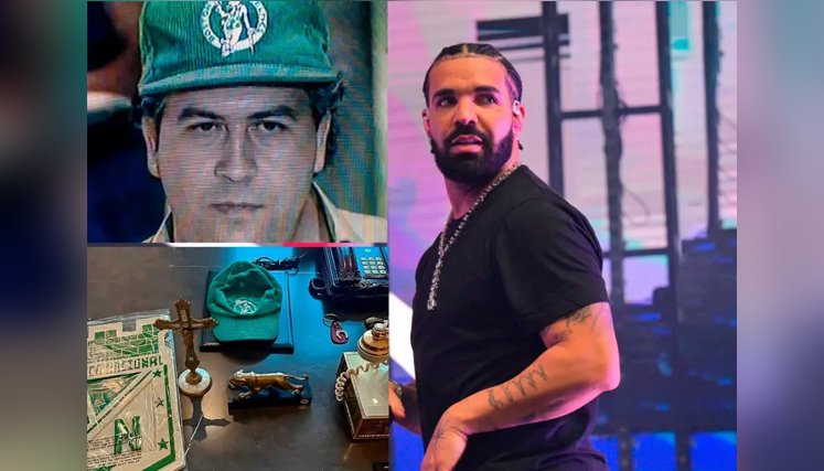 Polémica: El rapero Drake pagó una millonada por gorra que fue de Pablo Escobar