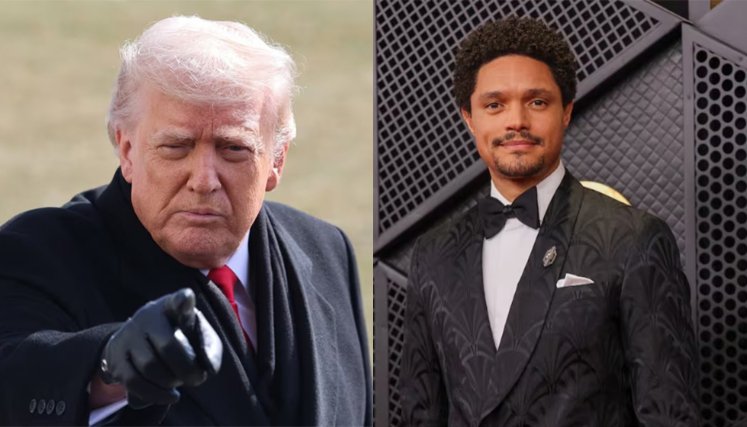 Trump amenaza con demandar a Trevor Noah por broma sobre la isla de Epstein