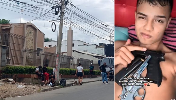 Andrés Orlando Maldonado Sanguino, de 18 años, solía fotografiarse y grabarse portando armas de fuego. / Foto Cortesía