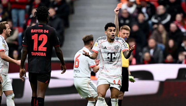 Luis Díaz marcó el gol del empate del Bayern ante el Leverkusen.