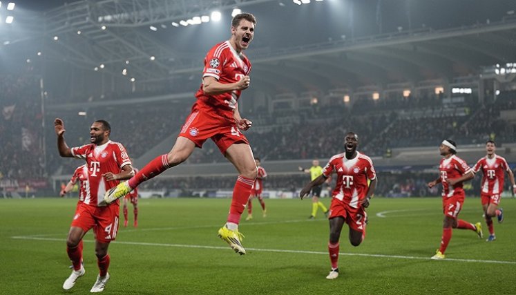 El Bayern demolió al Atalanta de Italia en el arranque de los octavos de final de la Liga de campeones.