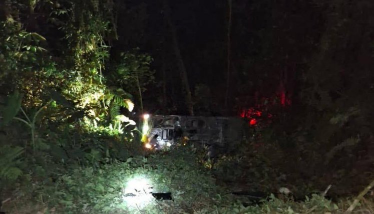 ACCIDENTE EN LA VÍA LA SOBERANÍA 