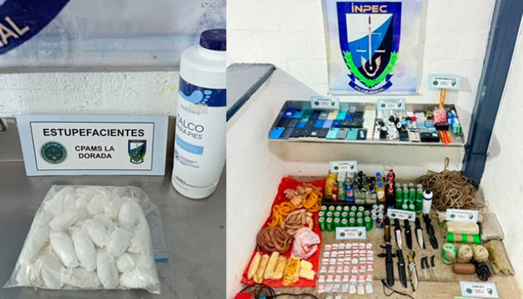 cargamento ilegal a la cárcel de La Dorada